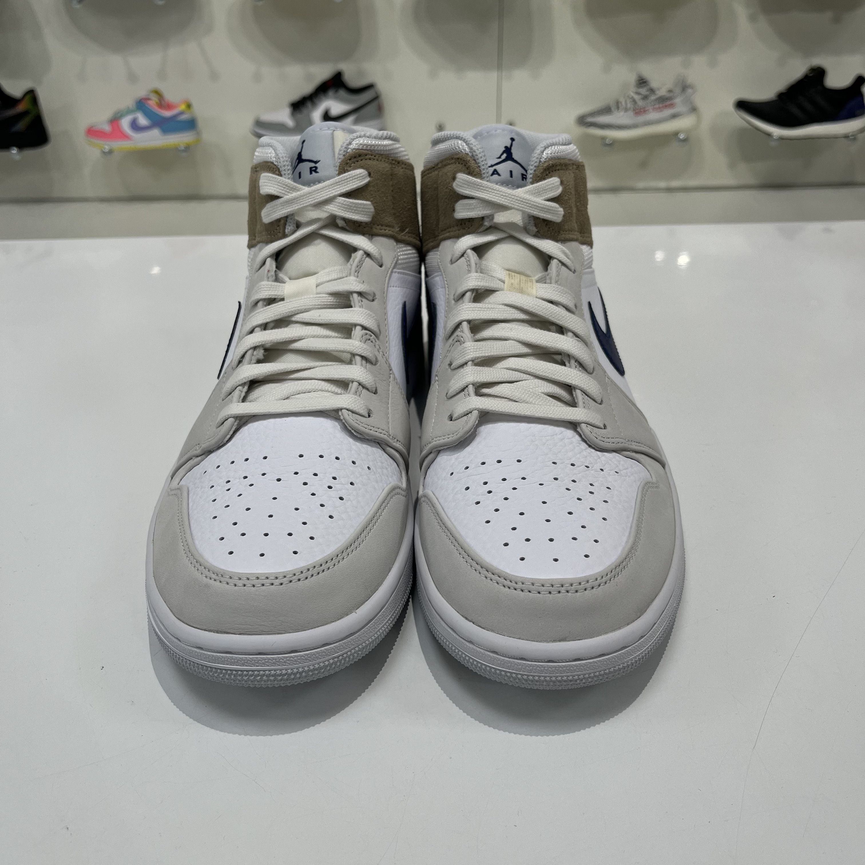 Nike Air Jordan 1 Mid Tan Suede Size US 11.5 / EU 44-45 - 5 Thumbnail