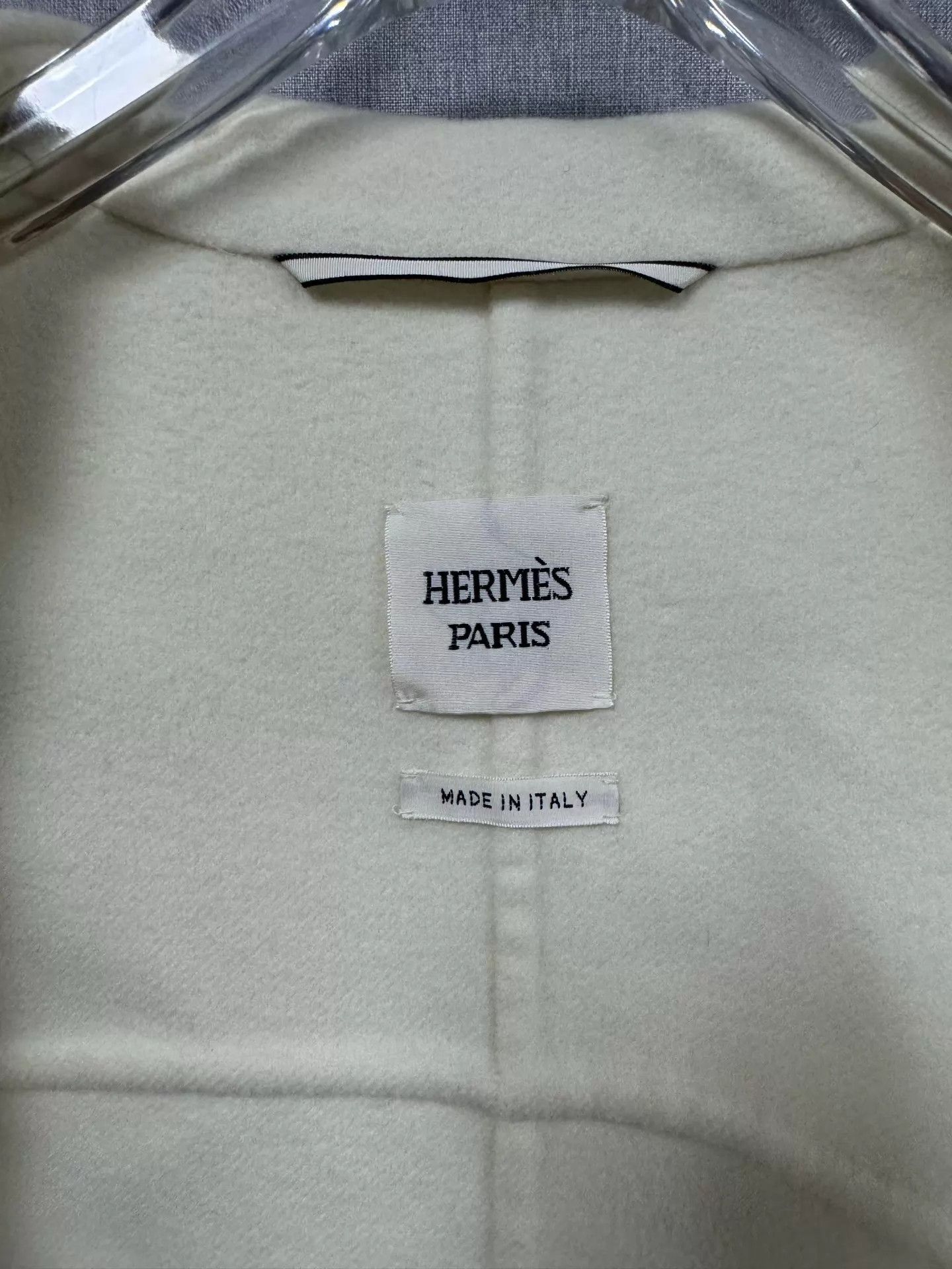 Hermes Hermès Women's Cashmere Coat White 36 Size XS / US 0-2 / IT 36-38 - 3 Thumbnail