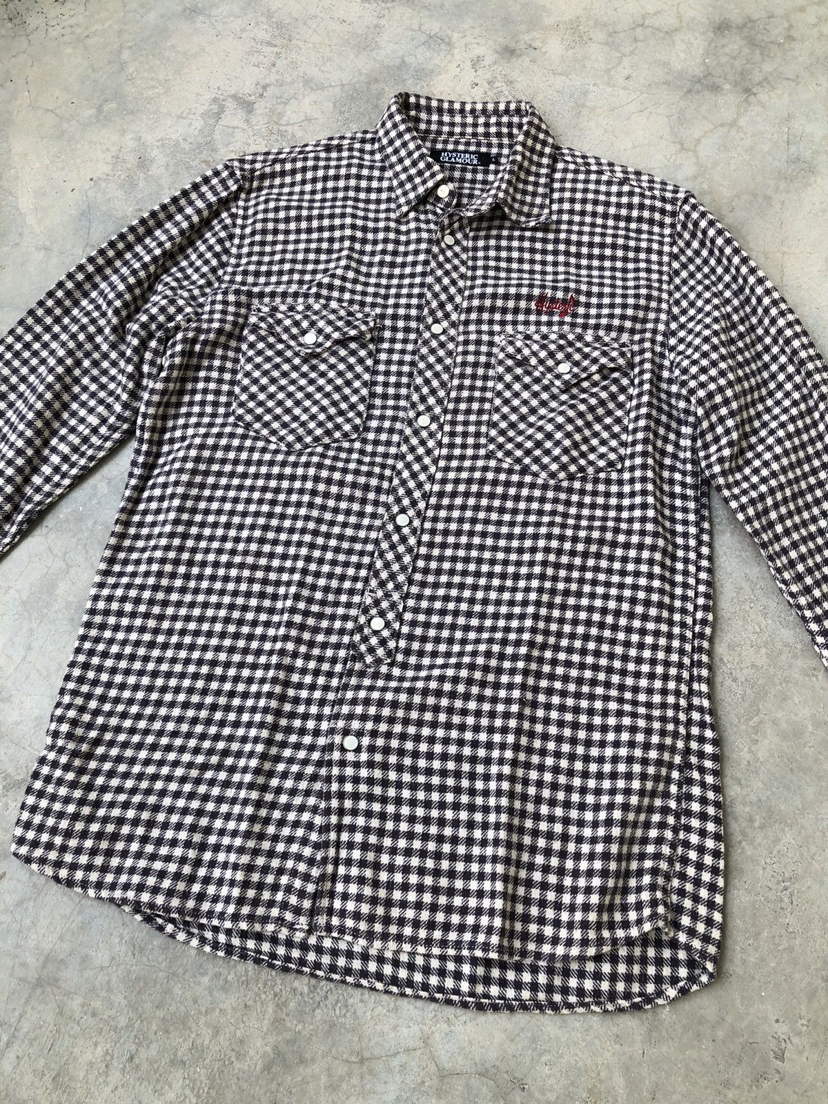 Hysteric Glamour Hysteric Glamour Flannel Black And White Checkered Size US L / EU 52-54 / 3 - 2 Thumbnail