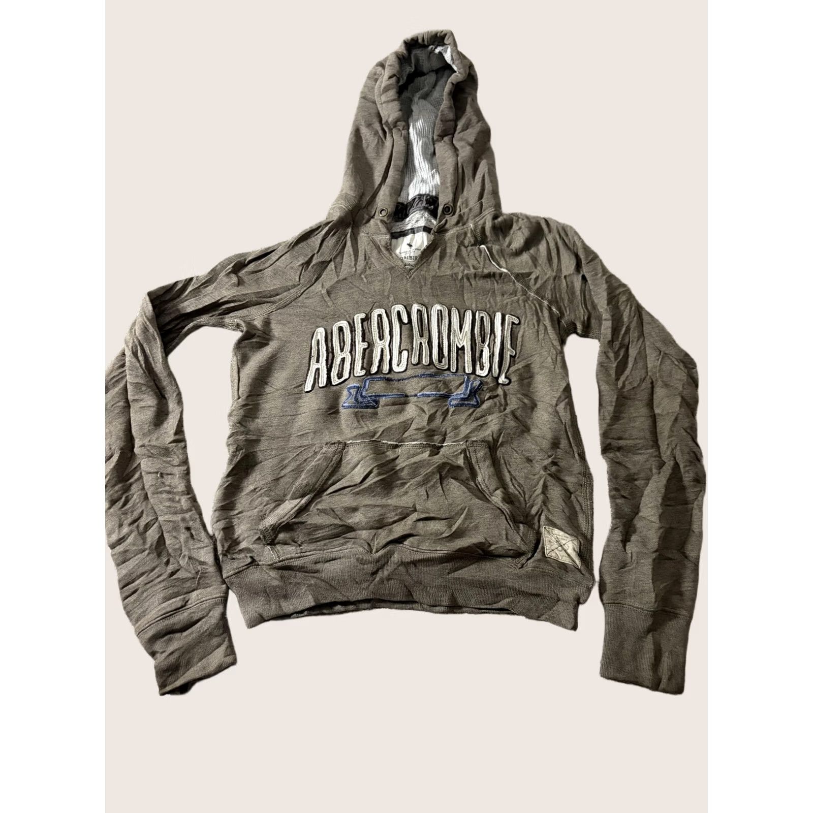 Abercrombie & Fitch Abercrombie & Fitch Hoodie Mens Small Brown Logo Pullover Fleece Sweatshirt Size US S / EU 44-46 / 1 - 1 Thumbnail