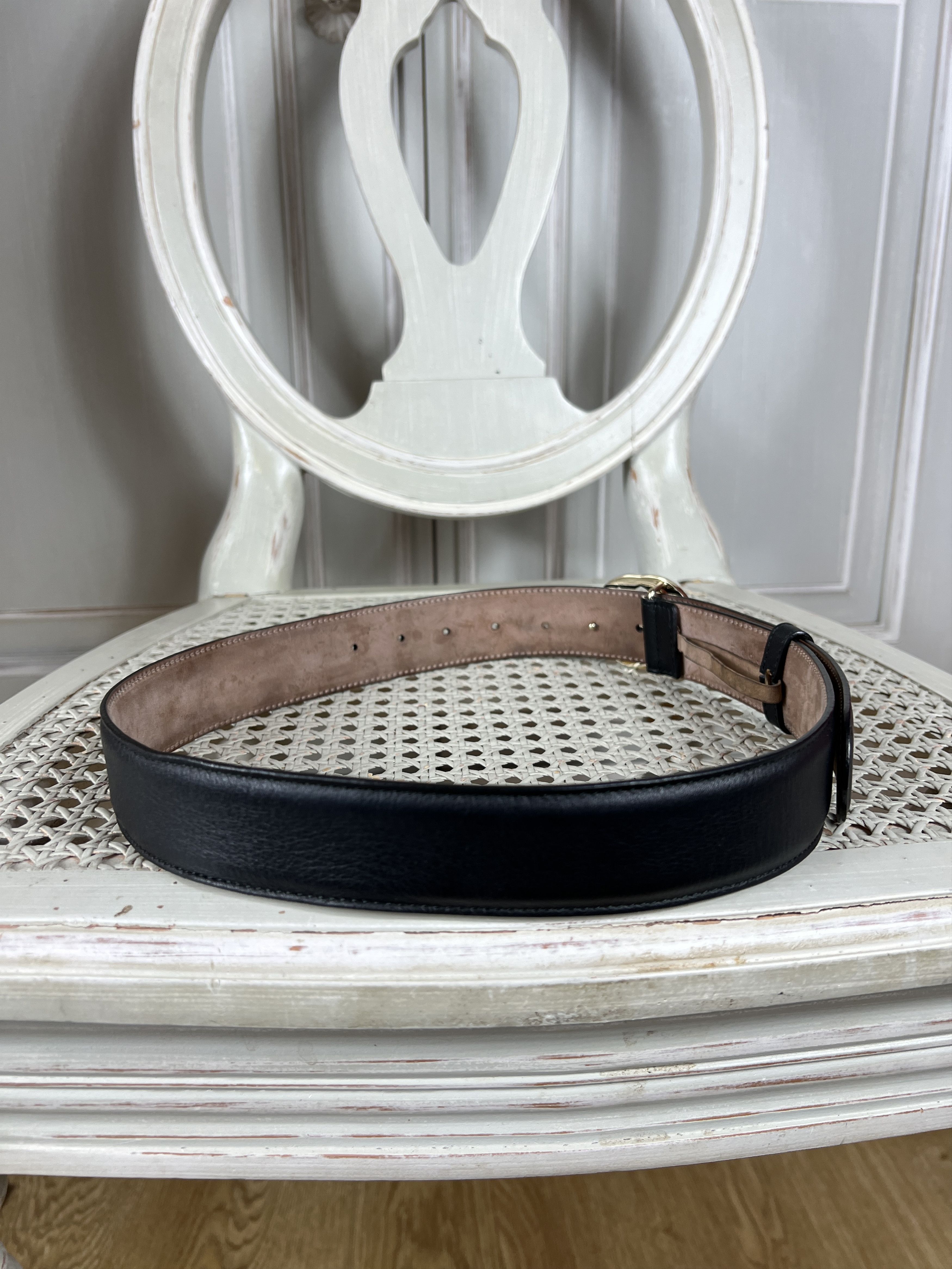 Gucci GUCCI GG LOGO LEATHER BELT Size ONE SIZE - 6 Thumbnail