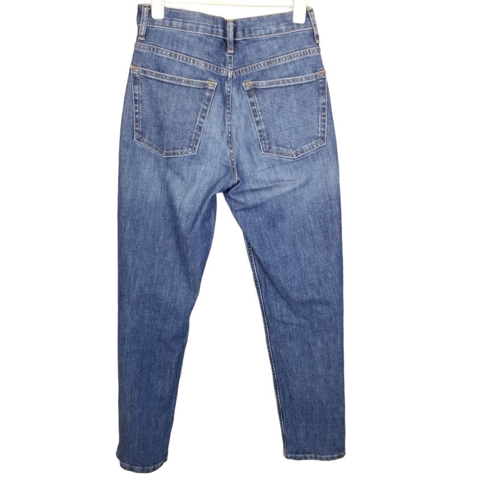 Everlane Everlane Womens The Cheeky Jeans Sz 24R Mid Rise Straight Le Size 25" / US 0 / IT 36 - 7 Thumbnail