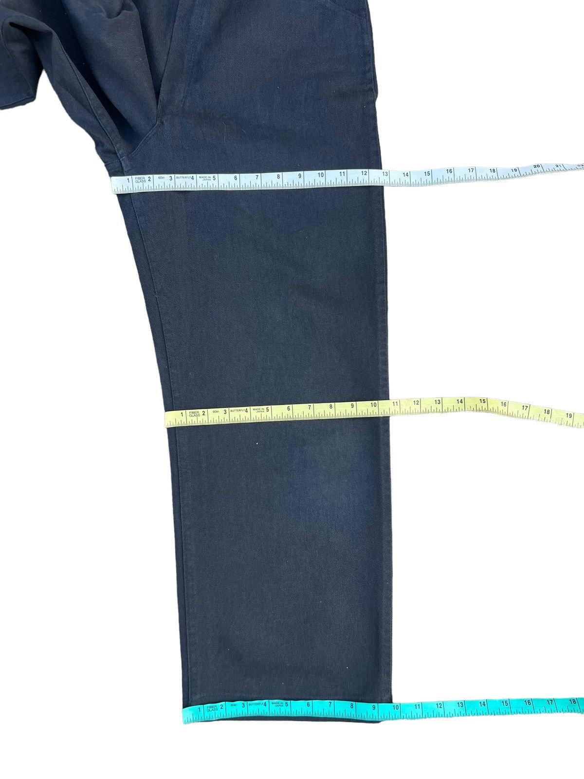 Ben Davis Vintage 90s Ben Davis Fade Black Baggy Trouser Pant Size US 29 - 4 Thumbnail