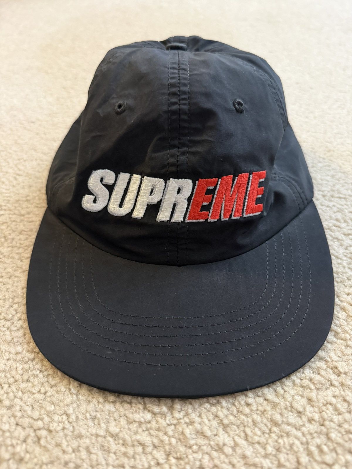Supreme 2 tone nylon 6 panel hat