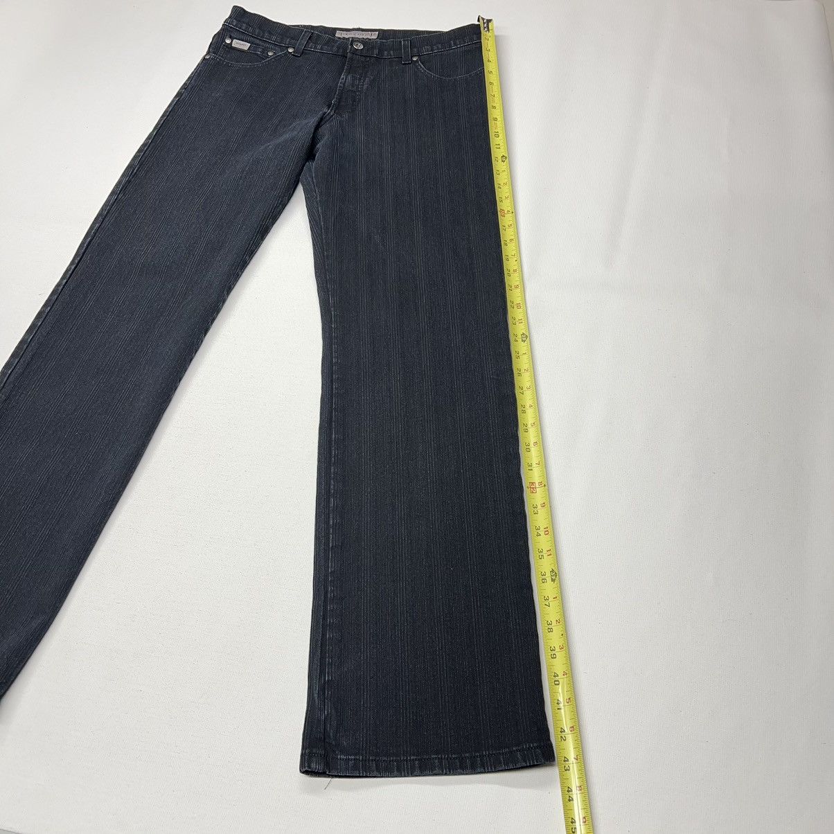 Vintage Christopher J Jeans Black Denim Y2K Grunge Baggy Faded Wide Size US 34 / EU 50 - 16 Thumbnail