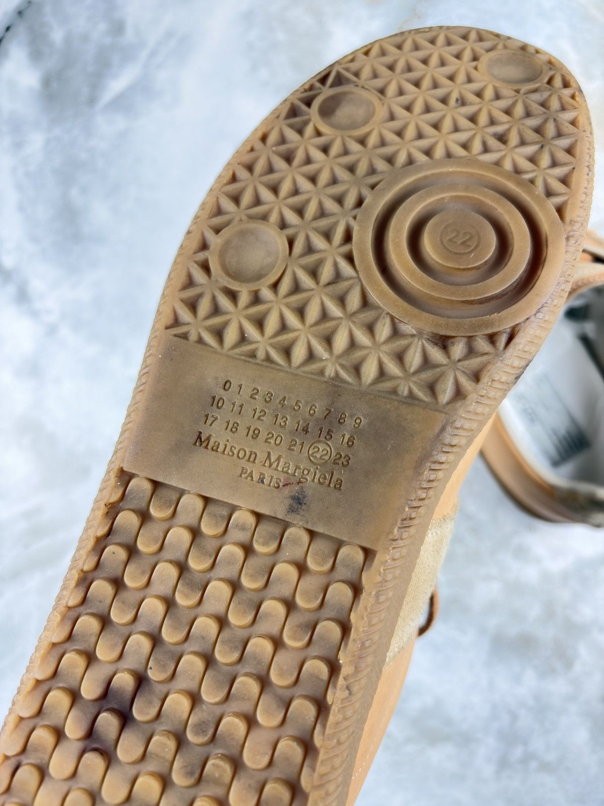 Maison Margiela AW21 Maison Margiela Natural Tan Leather Laced Gat Sneakers Size US 10 / EU 43 - 9 Thumbnail