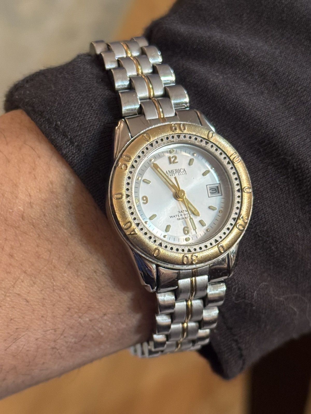 Perry Ellis America Vintage Two-Tone Stainless Steel Quartz Watch Size ONE SIZE - 3 Thumbnail