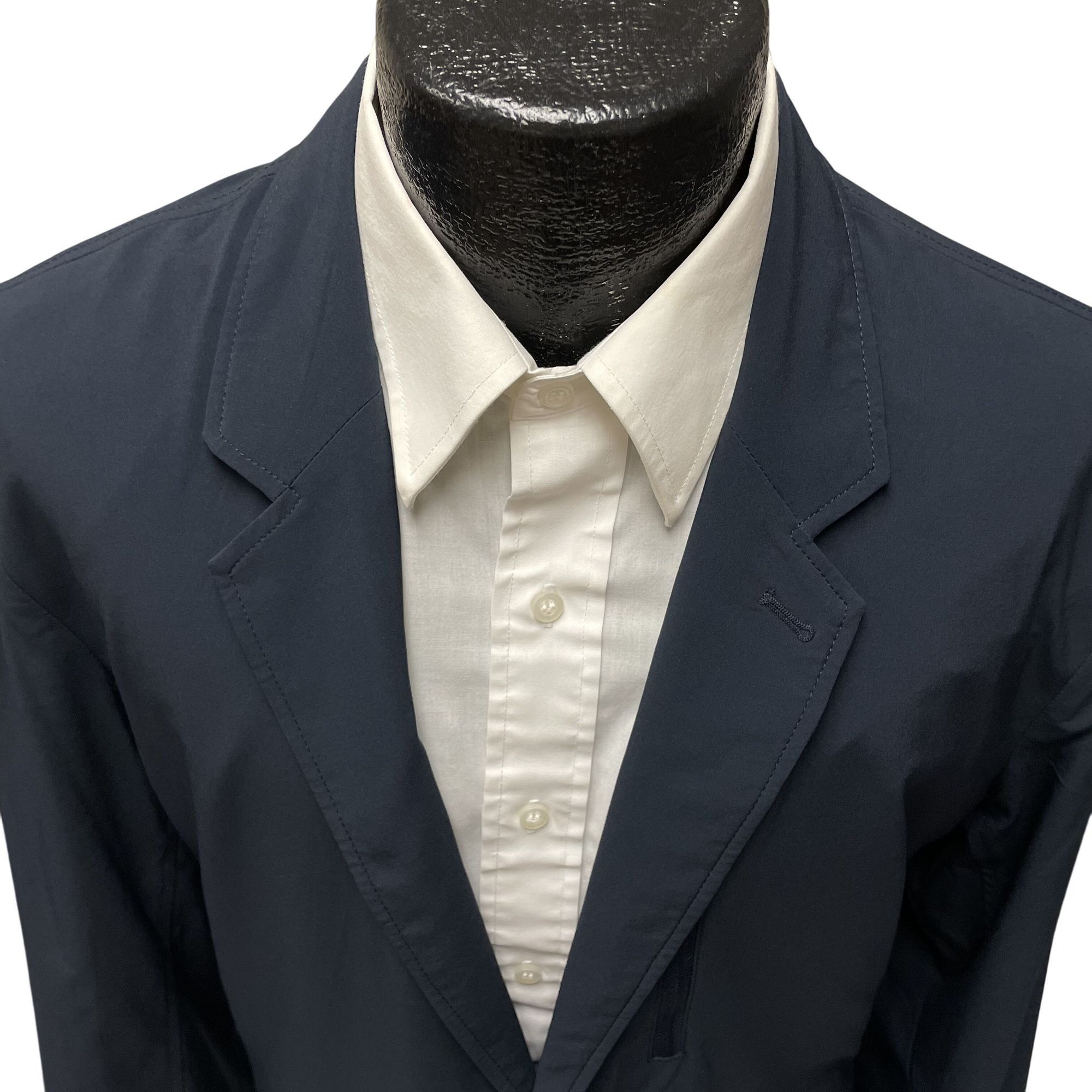 Eddie Bauer Eddie Bauer TRAVEX Navy Blue Unstructured Sport Coat Size 44R - 2 Thumbnail