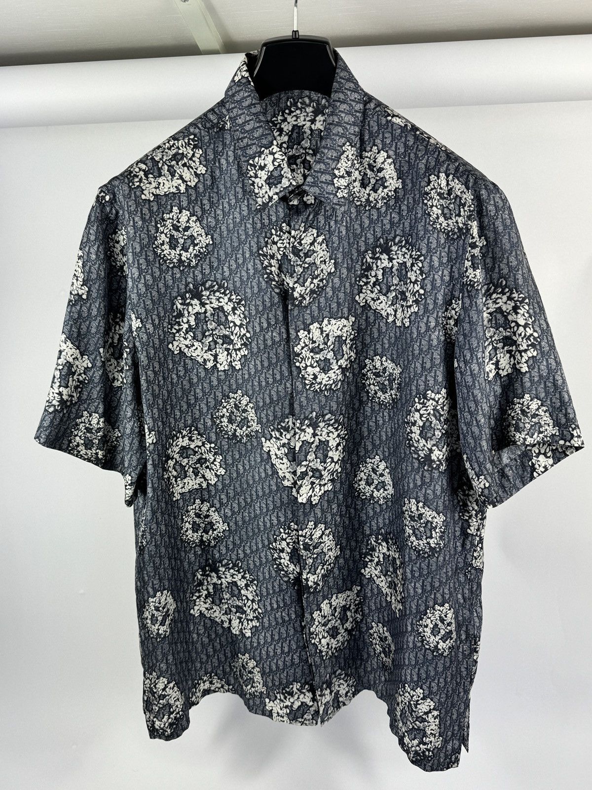 Dior OBLIQUE PRINT SILK SHIRT Size US L / EU 52-54 / 3 - 1 Thumbnail