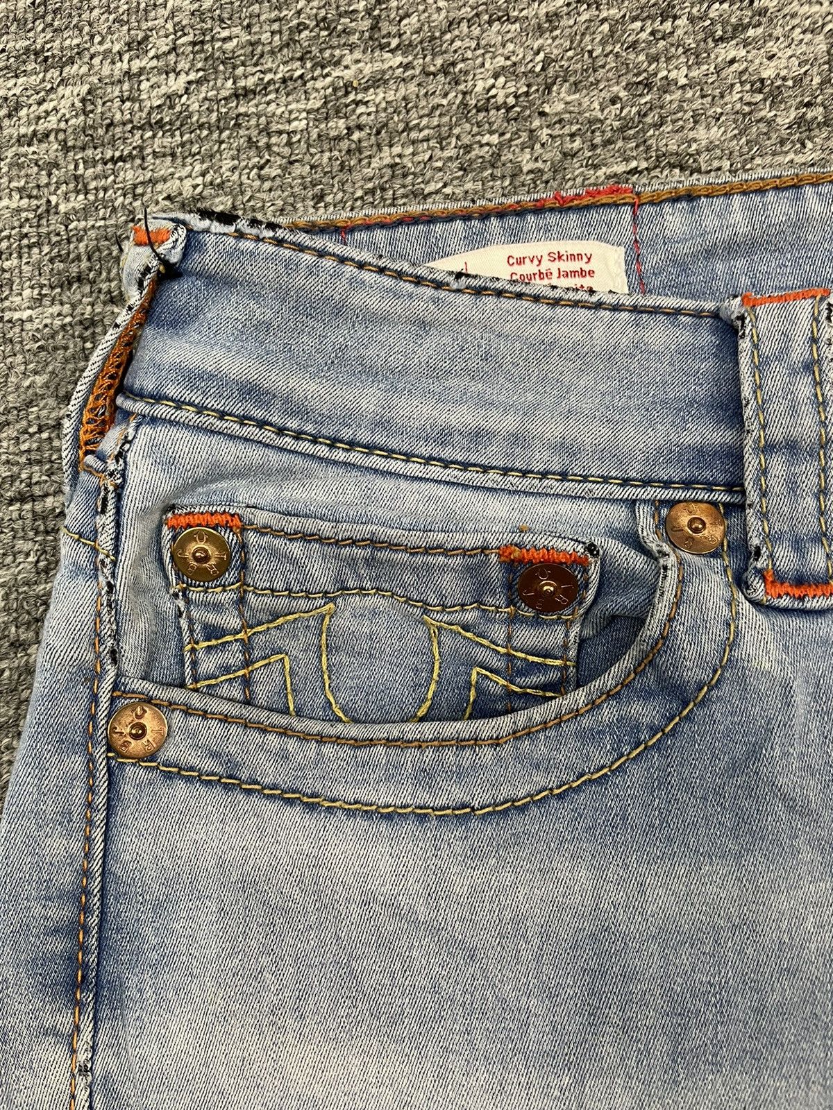 True Religion × Vintage Vintage True Religion Curvy Skinny Denim Stretch Jeans 34x39 Size US 34 / EU 50 - 4 Thumbnail