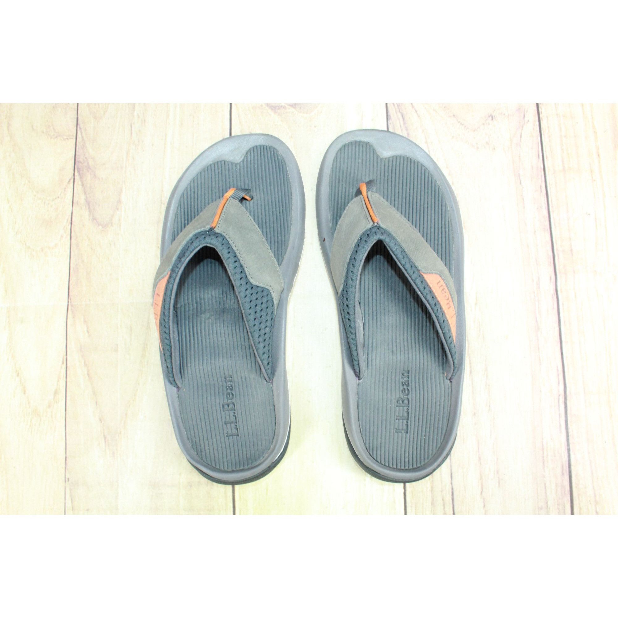 L.L. Bean LL Bean Men's Dark Silt Swift River Sport Flip Flops Size US 7 / EU 40 - 8 Thumbnail
