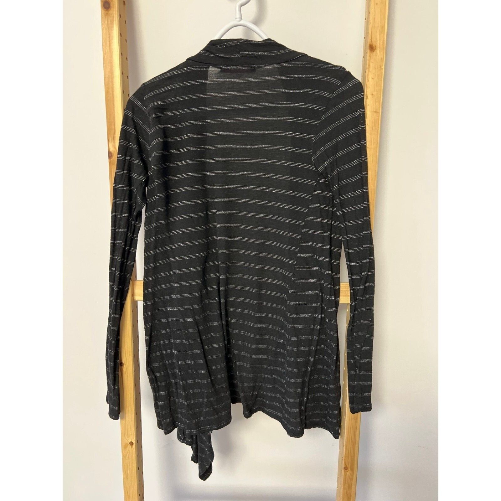 Velvet Velvet Brand Striped Cardigan Metallic Silver / Black ( S ) Size S / US 4 / IT 40 - 3 Thumbnail