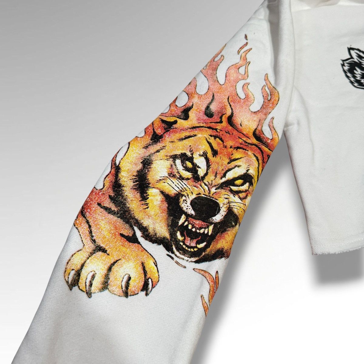 Darc Sport Darc Sport Wolves Club White Cropped Hoodie Size S / US 4 / IT 40 - 5 Thumbnail