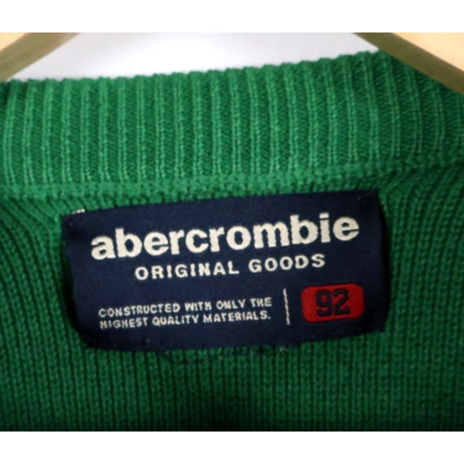 Abercrombie & Fitch VINTAGE Abercrombie & Fitch Sweater Mens Medium Green Striped Cotton Crewneck VTG Size US M / EU 48-50 / 2 - 3 Thumbnail