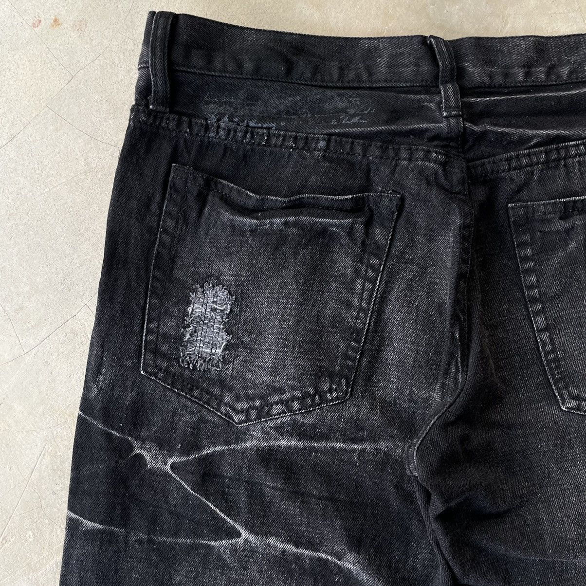 Le Grande Bleu (L.G.B.) IN THE ATTIC ARCHIVE GOTHIC PUNK CROSS POEM BLACK DENIM JEAN Size US 32 / EU 48 - 23 Thumbnail