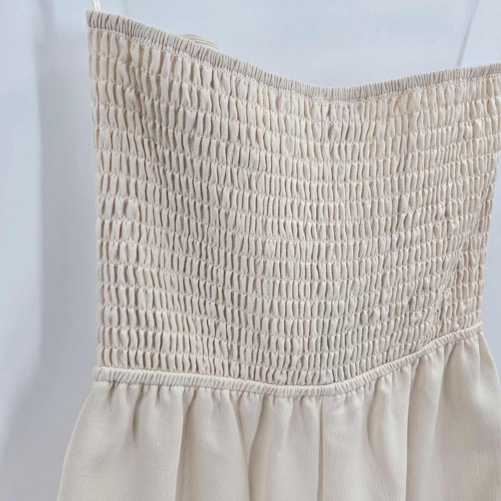 Other NWT Song of Style Strapless Smocked Romper Cream Size S Size 27" / US 4 / IT 40 - 6 Thumbnail