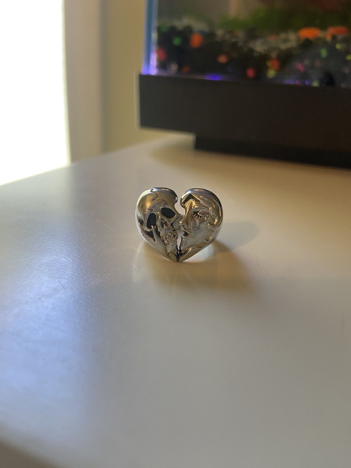 Other Broken heart Skull ring Size 26 - 4 Thumbnail