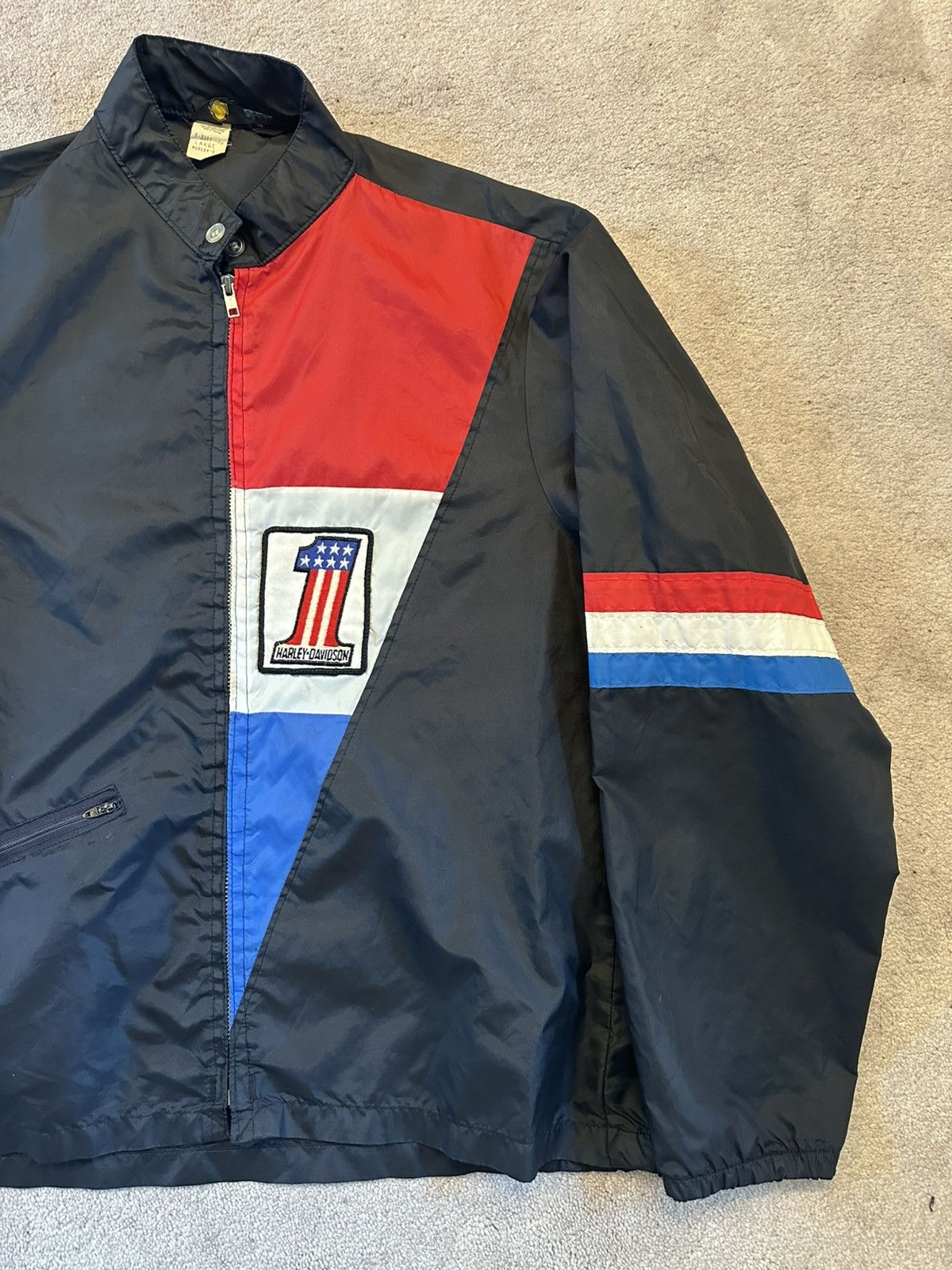 Harley Davidson Vintage Harley Davidson Racing Jacket Champion Running Talon Size US L / EU 52-54 / 3 - 4 Thumbnail