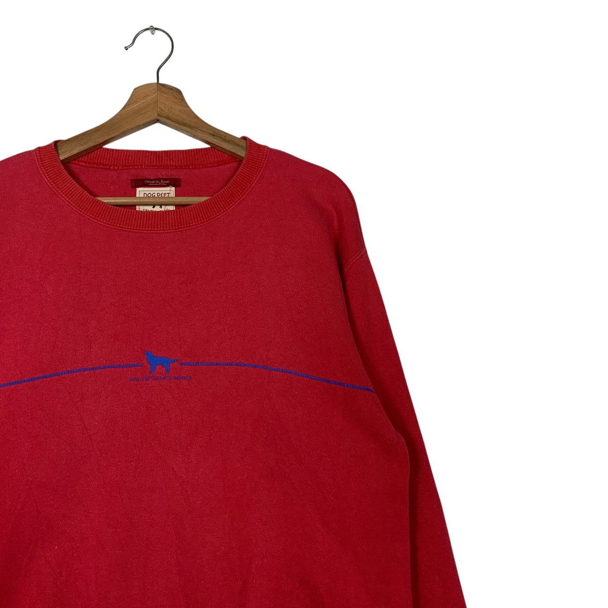 Vintage DOG DEPT Santa Monica Red Crewneck Sweatshirt #2421-C108 Size US M / EU 48-50 / 2 - 5 Thumbnail