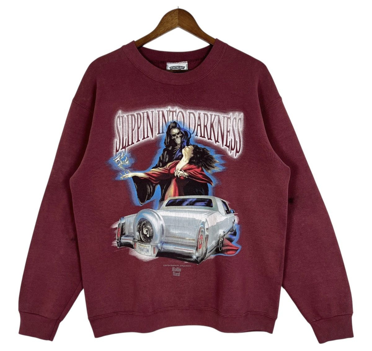 Vintage 90s Vintage Rollin Hard “slippin into darkness” Distressed Size US M / EU 48-50 / 2 - 1 Thumbnail