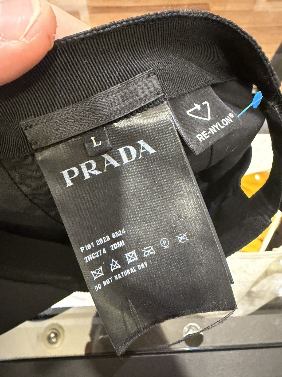 Prada Prada Re Nylon Hat - Black Size ONE SIZE - 7 Thumbnail