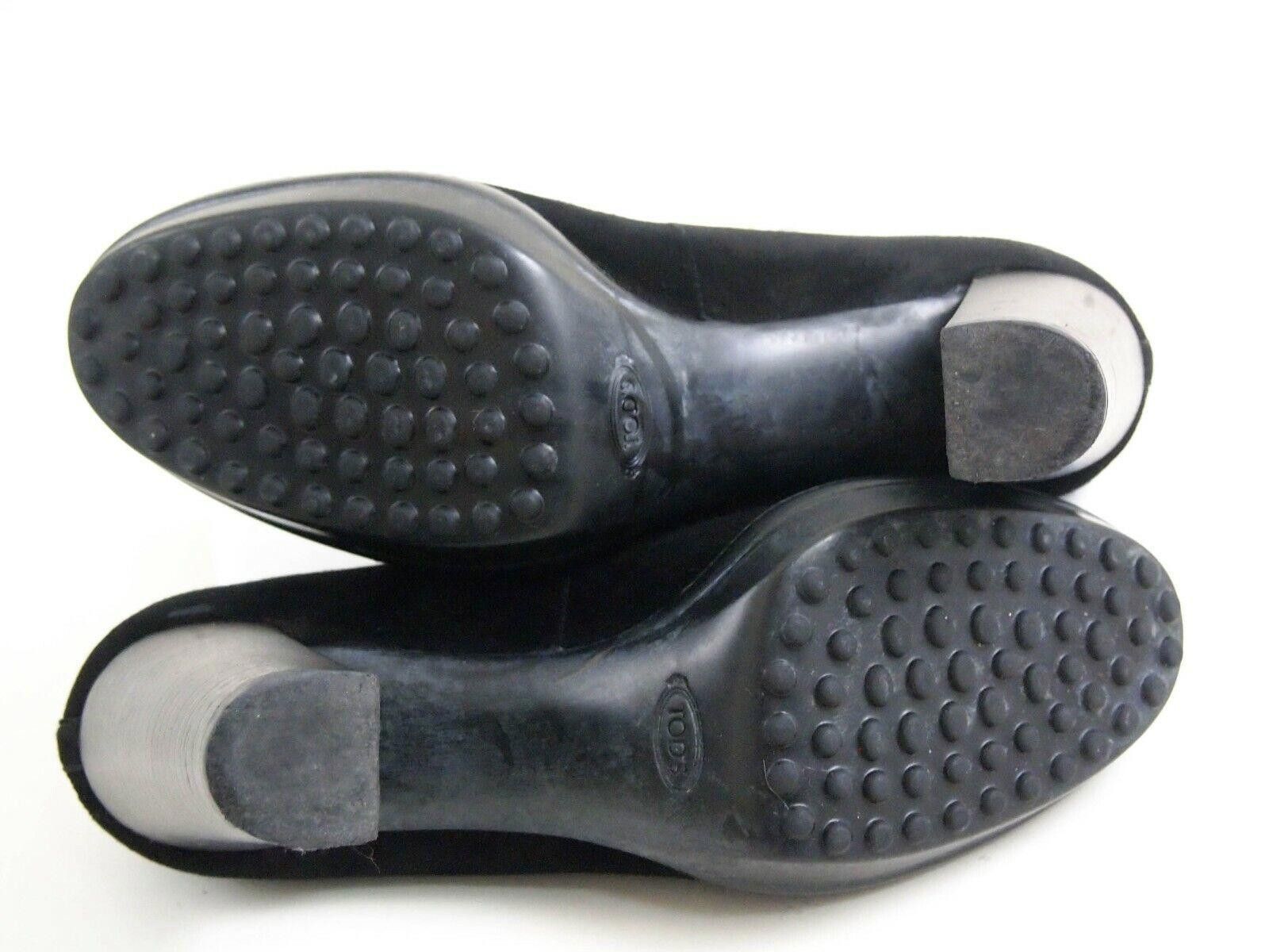 Tod's Tod's Heels Black Suede Womens Size US 7 EU 37 Size US 7 / IT 37 - 8 Thumbnail