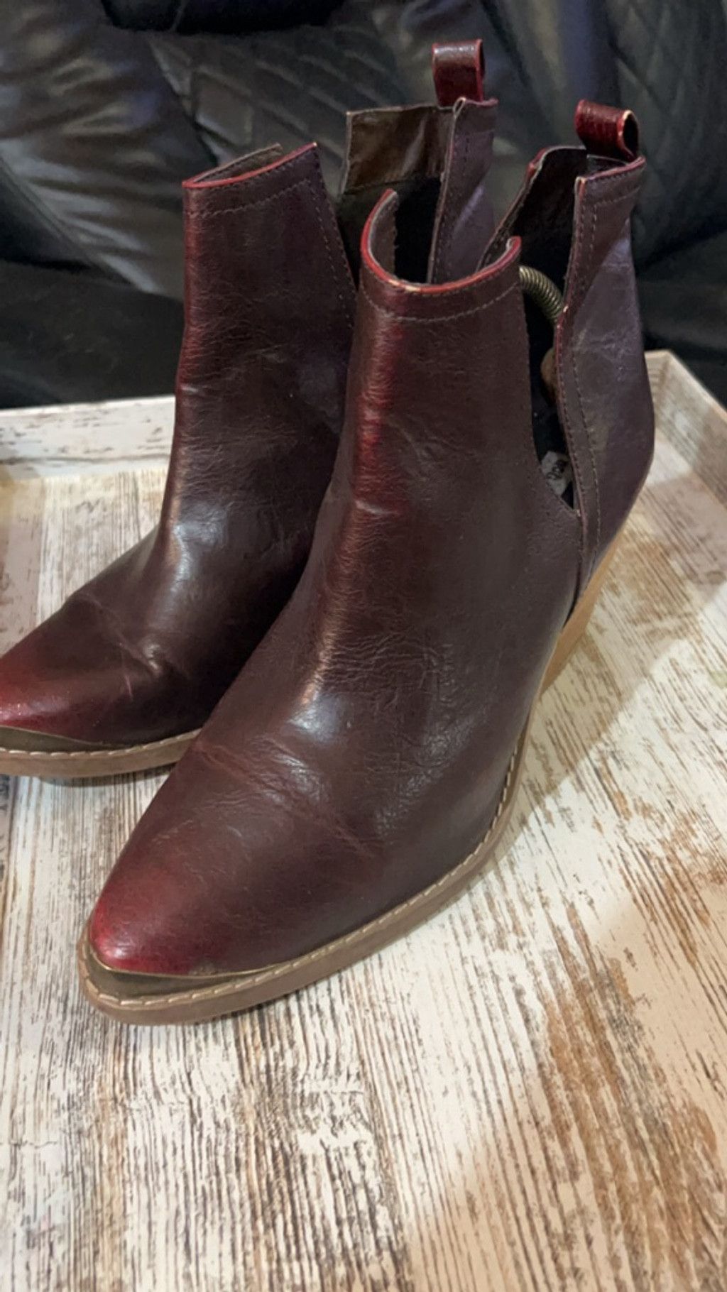 Other Women’s cowboy like boots w bronze tip and back Size US 10 / IT 40 - 2 Thumbnail
