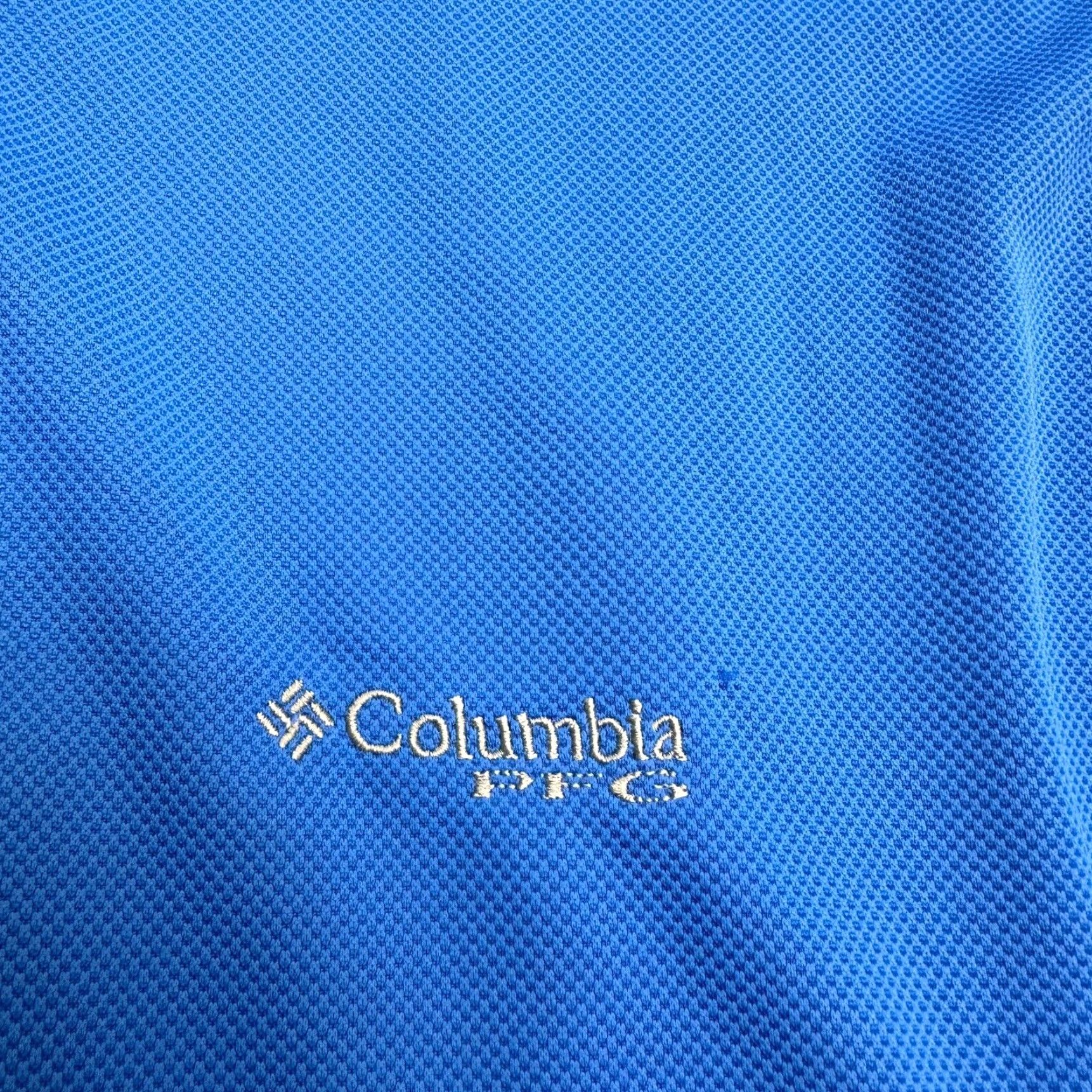 Vintage Columbia Shirt Mens XL Blue PFG Omni Shade Perfect Cast Fish Polo Short Sleeve Outdoor Sports Mens Size US XL / EU 56 / 4 - 5 Thumbnail