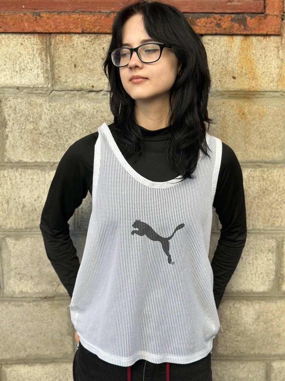 Puma VTG Puma Tank Top Sleeves Avantgarde Y2K Size S 00s USA Hype Size US S / EU 44-46 / 1 - 1 Thumbnail