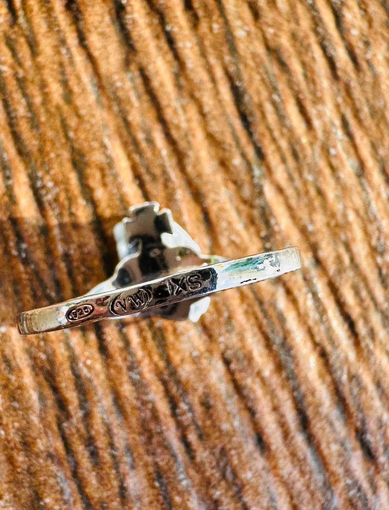 Vivienne Westwood size XS 925 Sterling Silver Heart Ring