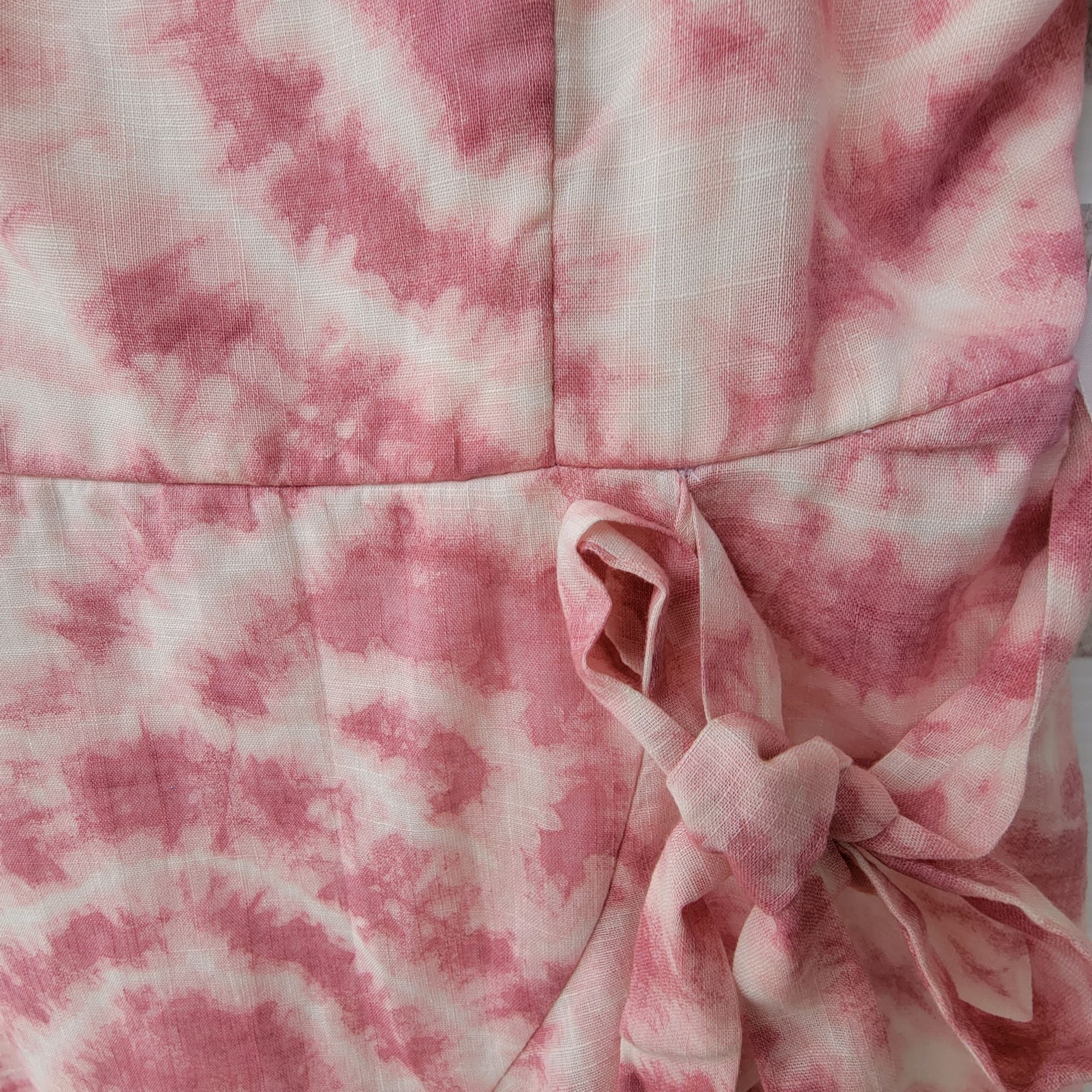 Other Women's Dress Sz 7 CITY STUDIO White Pink Stretch Spaghetti Size S / US 4 / IT 40 - 5 Thumbnail