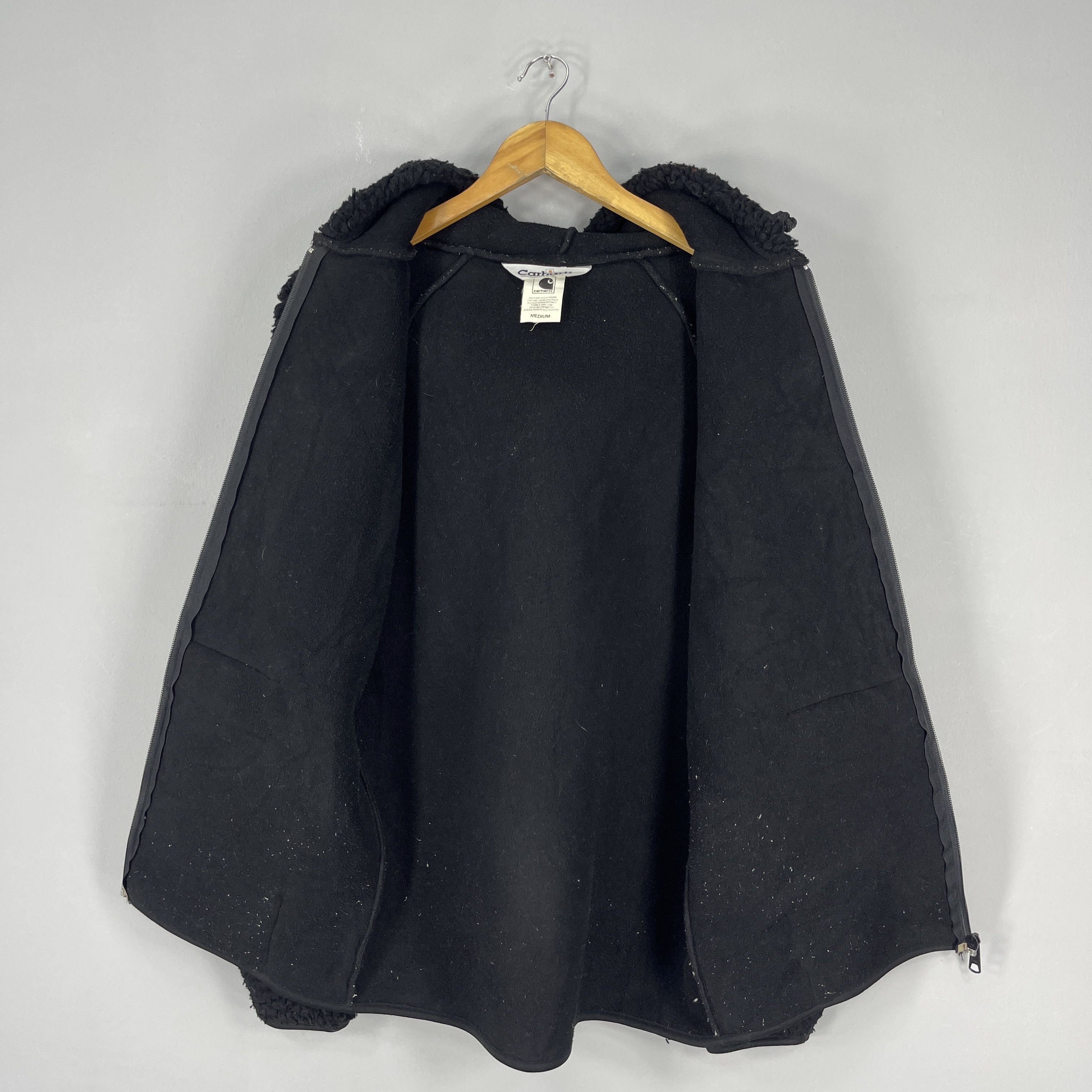 Carhartt Vintage CARHARTT Deep Pile Fleece Zip Up Hoodie Size US M / EU 48-50 / 2 - 7 Thumbnail