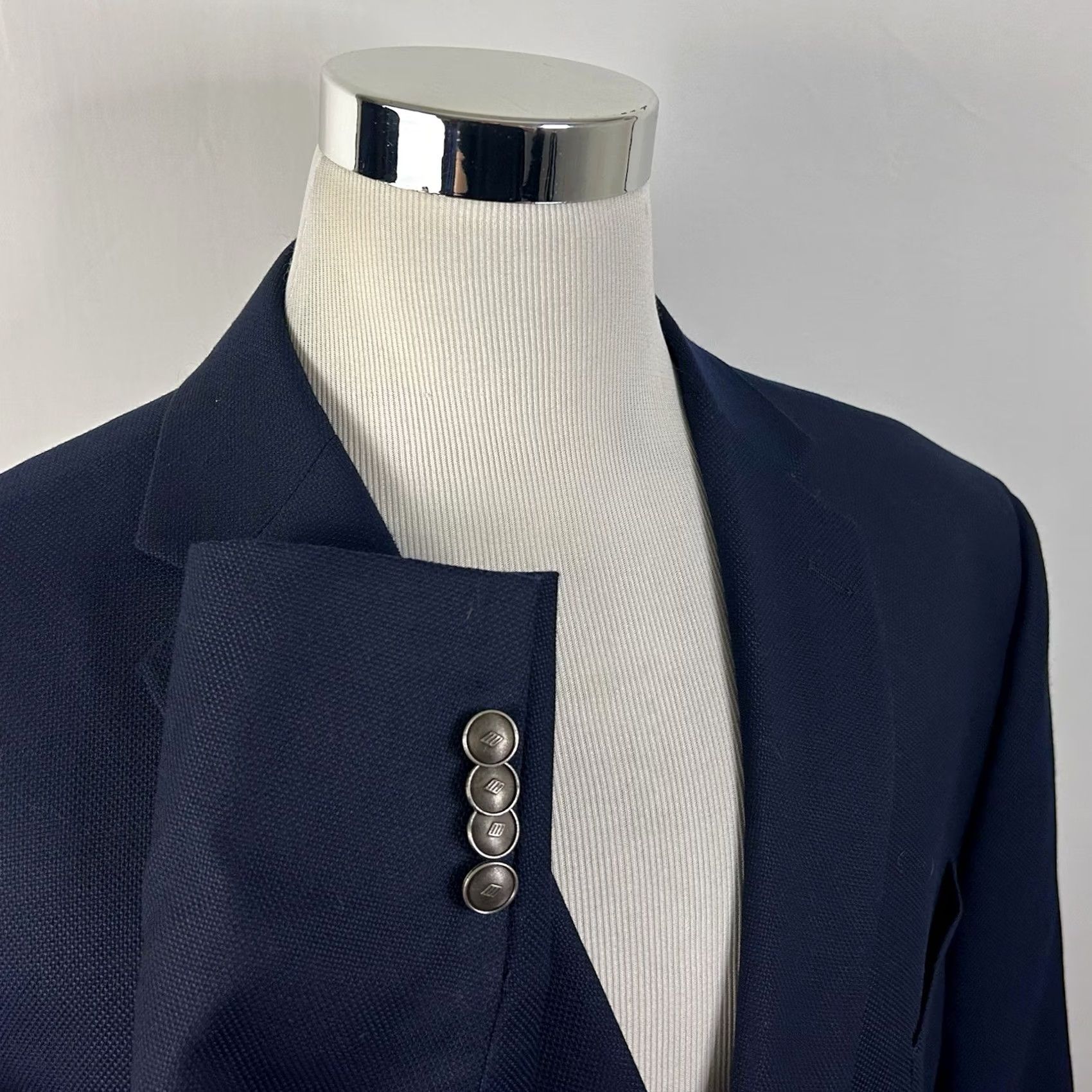 Joseph Abboud Joseph Abboud Blazer 52R Executive Fit Wool Navy Two-Button Notch Lapel Vented Reda Blue Wool Mens Blazer 52R Regular Jacket Size 52R - 2 Thumbnail