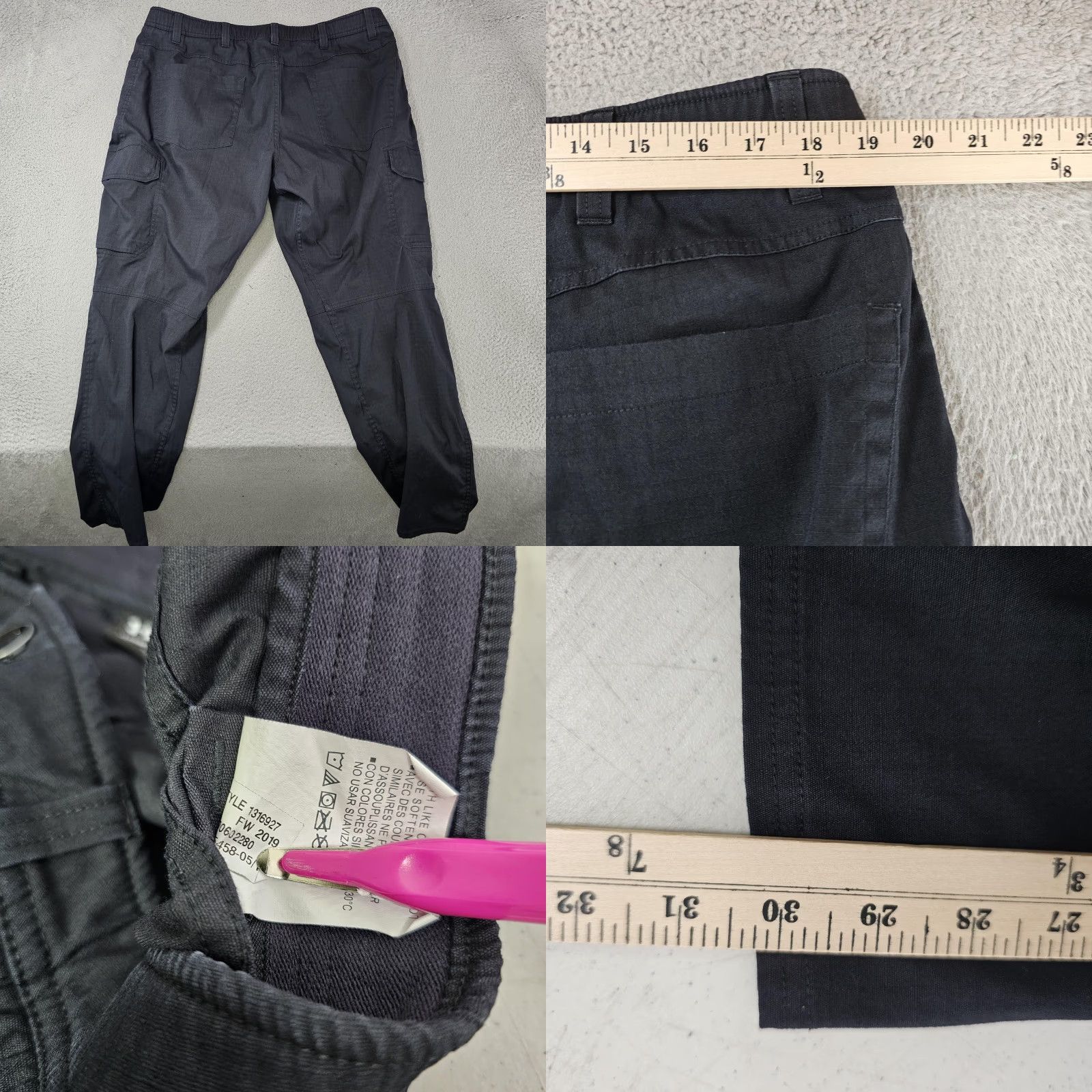 Under Armour Under Armour Pants Mens 40x30 Black Storm Enduro Cargo Ripstop Tactical Hiking Pants Mens Black Cargo Storm Enduro Ripstop Hiking Size US 40 / EU 56 - 8 Thumbnail