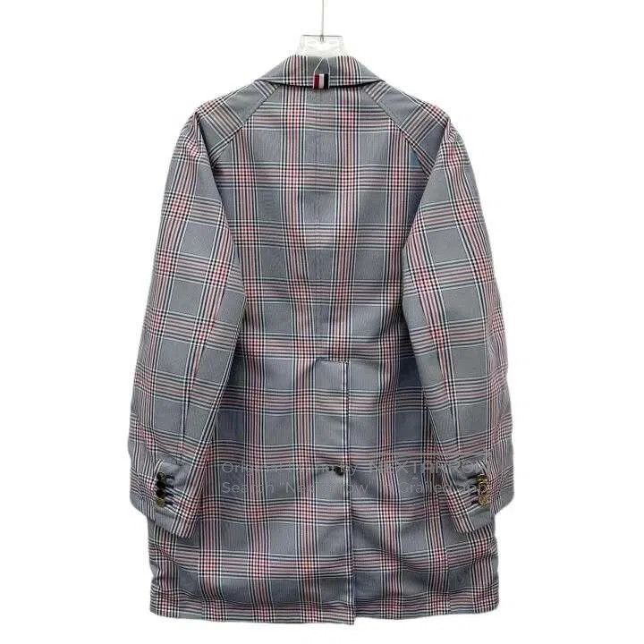Thom Browne Thom Browne Blue Check Cotton Trench Coat. Size US S / EU 44-46 / 1 - 4 Thumbnail
