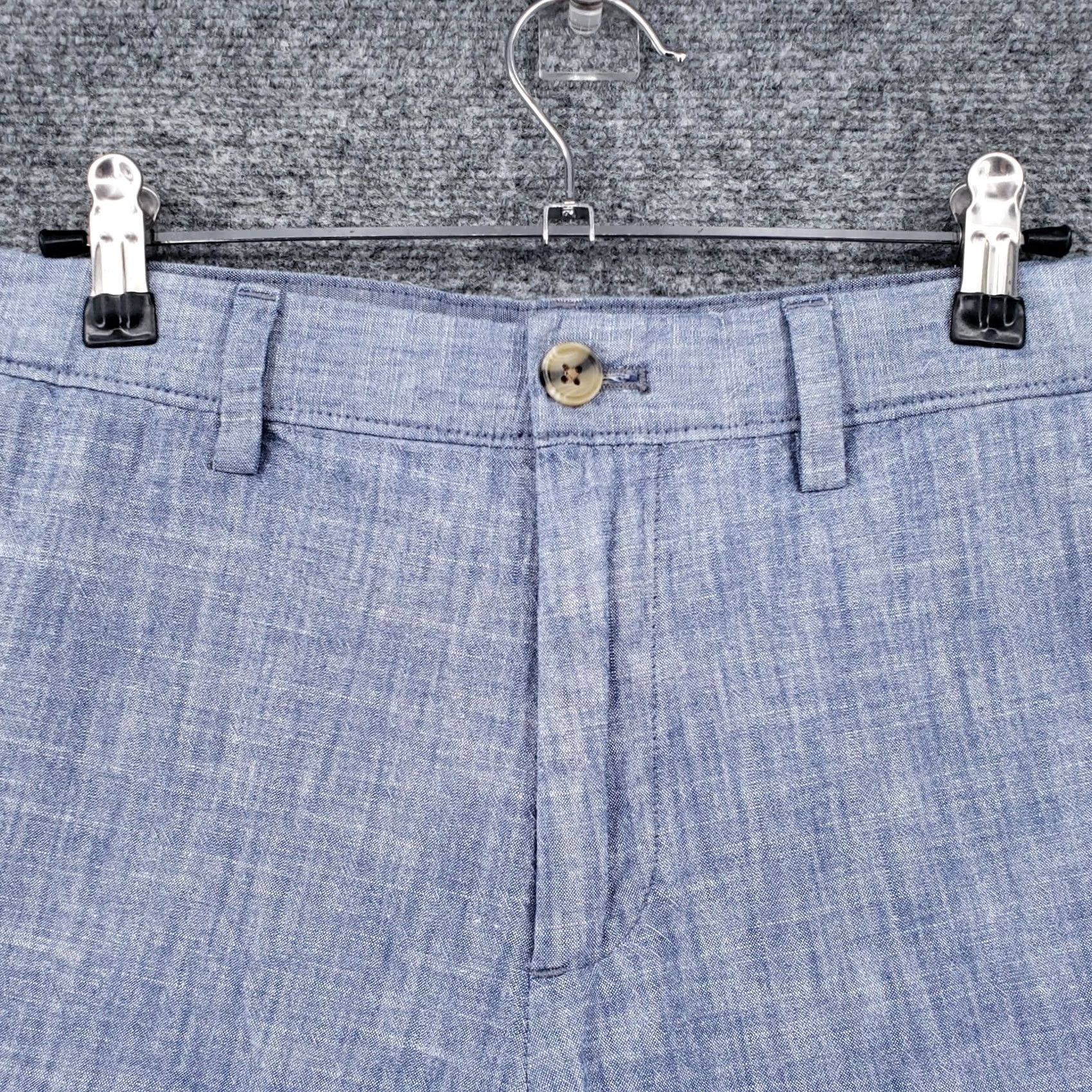Banana Republic Banana Republic Blue Chino Shorts Mens 30 Mid Rise Lightweight Chambray Casual Travel Size US 30 / EU 46 - 3 Thumbnail