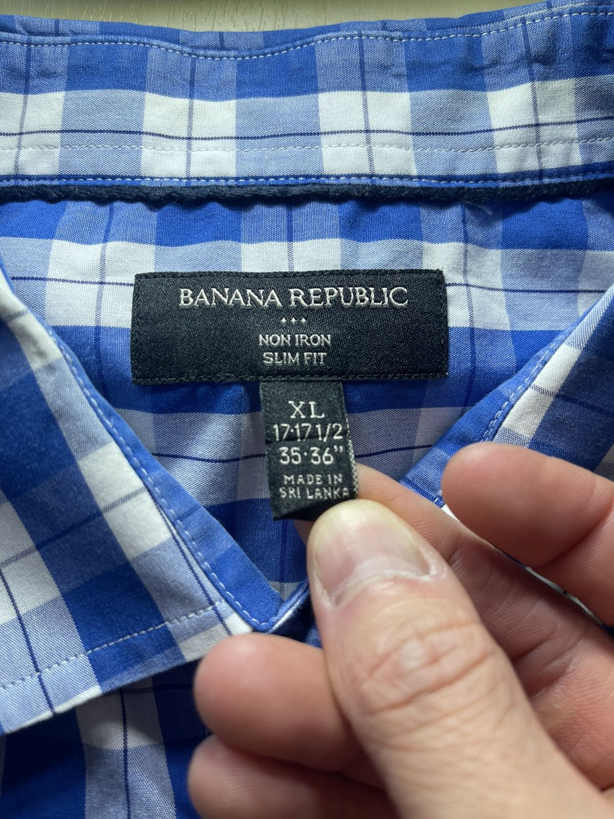 Banana Republic Banana Republic Shirt Adult Sz XL 17-17.5 35-36” Mens Size US XL / EU 56 / 4 - 4 Thumbnail