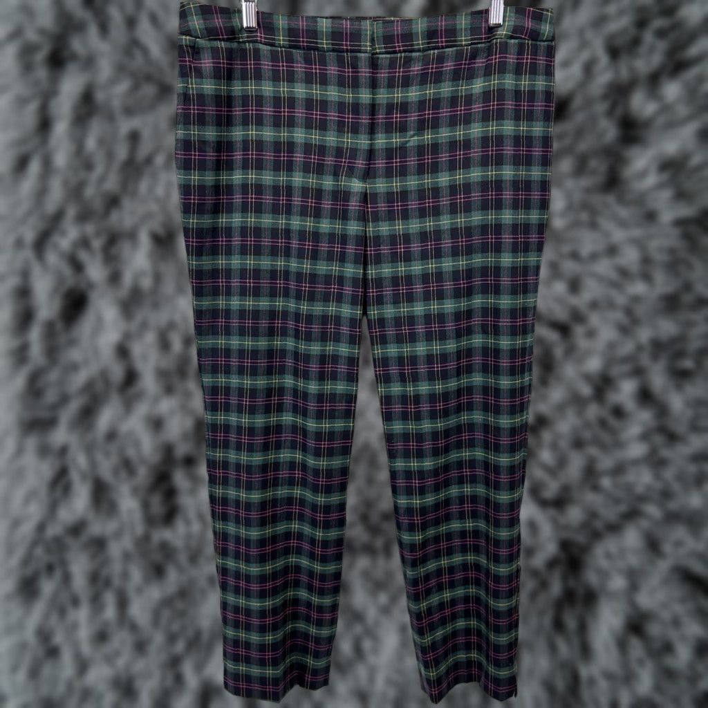 Talbots TALBOTS Plus Size 16W Ankle Pants Wool Blend Plaid Multicolor Womens Size 38" / US 16 / IT 52 - 1 Thumbnail