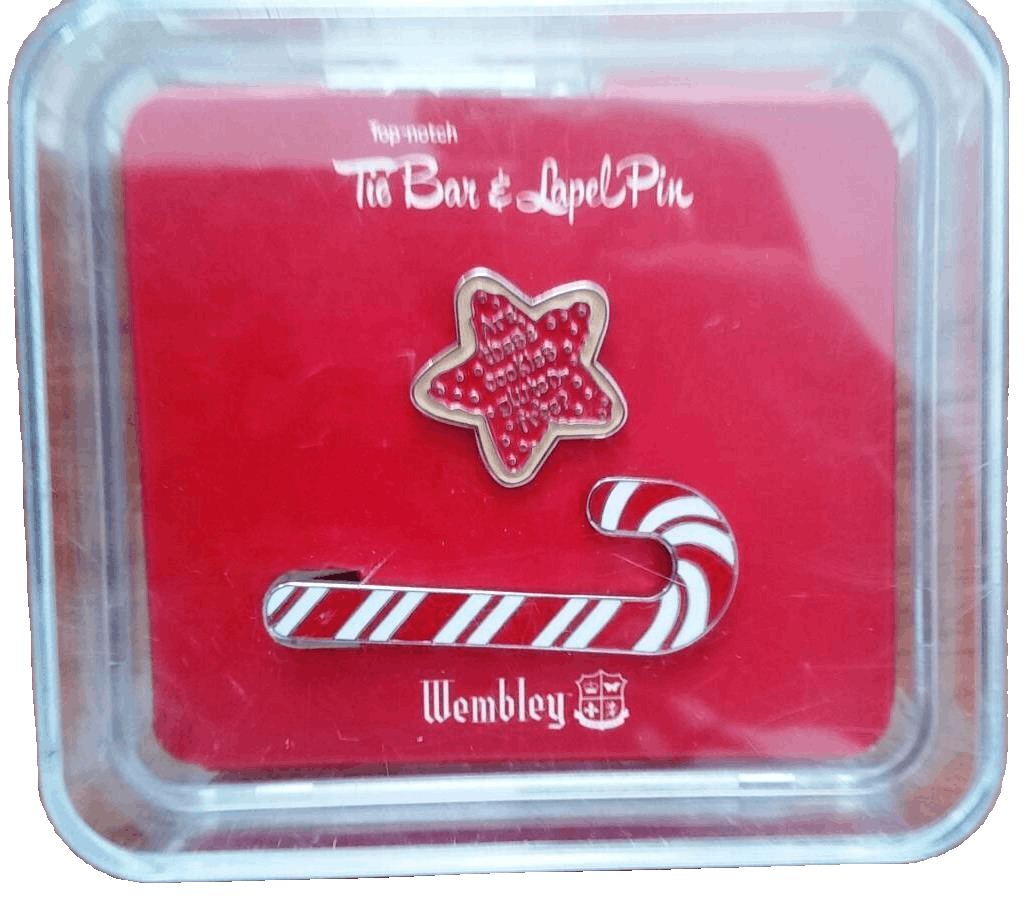 Other WEMBLEY Holiday Christmas LAPEL Pin Candy Cane & Star Size ONE SIZE - 1 Preview