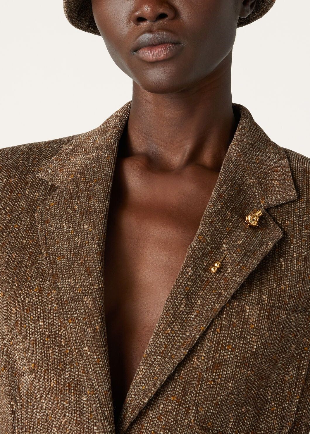 Loro Piana o1srvl11e0825 FAO5127 Eleanor Jacket in Brown Size L / US 10 / IT 46 - 3 Thumbnail