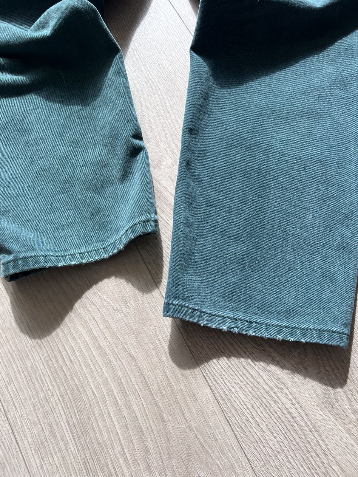 Lee × Vintage Vintage 80s Lee Denim Jeans Forest Green Made In USA 36 x 29 Size US 36 / EU 52 - 3 Thumbnail