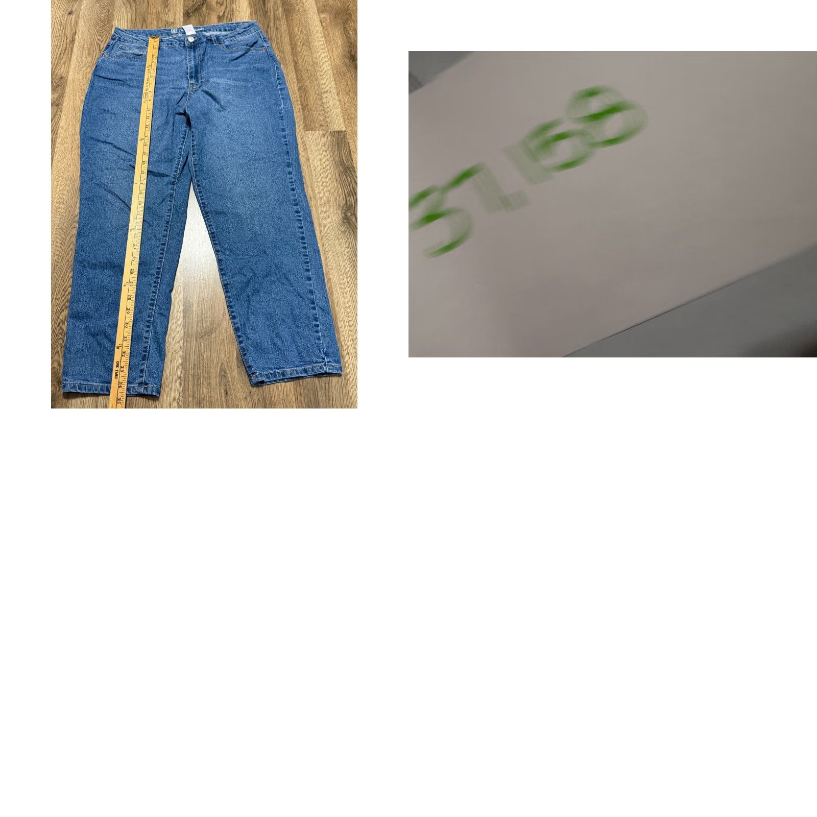Vintage VINTAGE? No Boundaries Jeans, Women's 15, Blue Denim, Ankle, Straight Leg, 5-Pocket - Pocket - Jeans - Womens Size 36" / US 14 / IT 50 - 8 Thumbnail