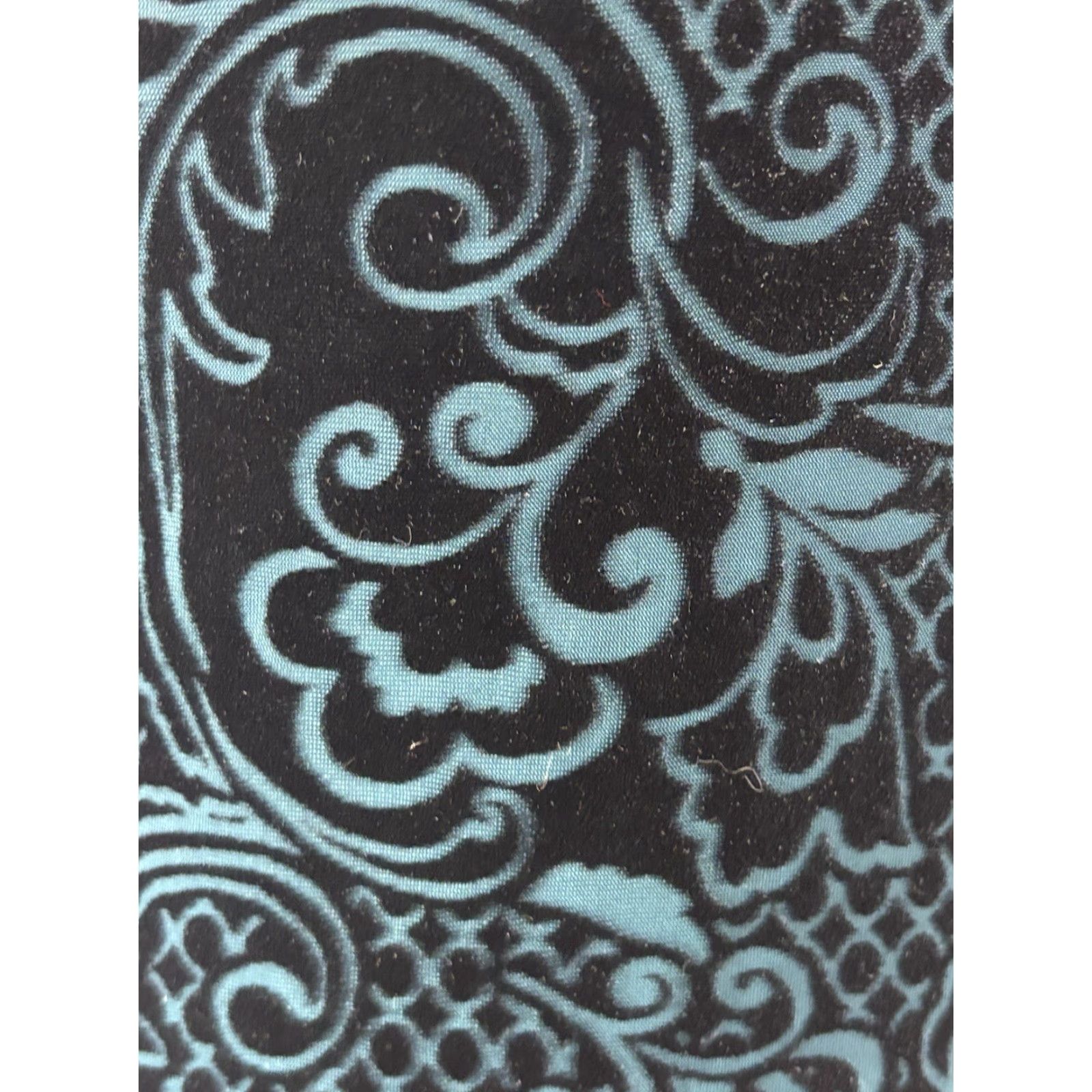 Guess GUESS Flocked Velvet Mini Dress 8 Blue Black Whimsigoth Y2K Long Sleeve Womens Size M / US 6-8 / IT 42-44 - 6 Thumbnail