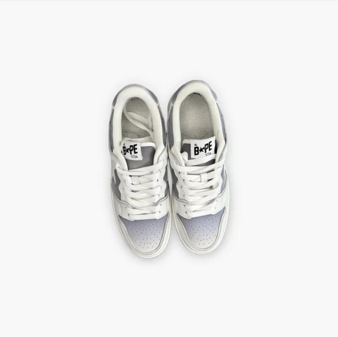 Bape ABATHINGAPE low-top sneaker men's model, lead gray Size US 9.5 / EU 42-43 - 6 Thumbnail