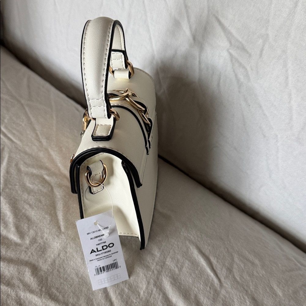 Aldo Aldo Alobrennan off white studded twist lock clasp handle/s Size ONE SIZE - 3 Thumbnail
