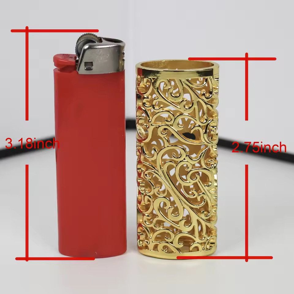 Jewelry Ornate Filigree Lighter Case – Full Metal Decorative Size ONE SIZE - 4 Thumbnail