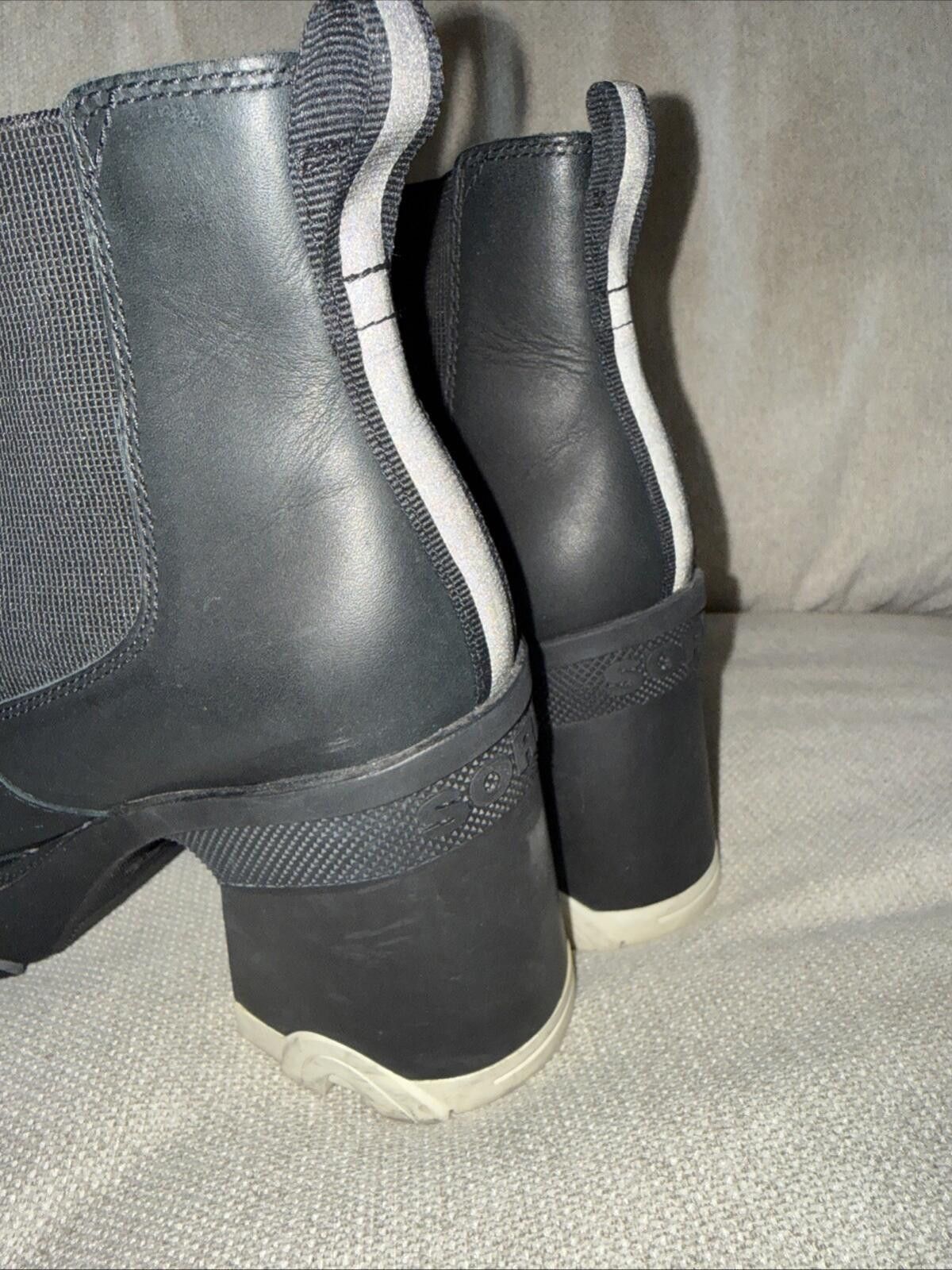 SOREL Sorel Women's Brex Heel Chelsea Boots Black Women’s 10.5 Size US 10.5 / IT 40.5 - 4 Thumbnail