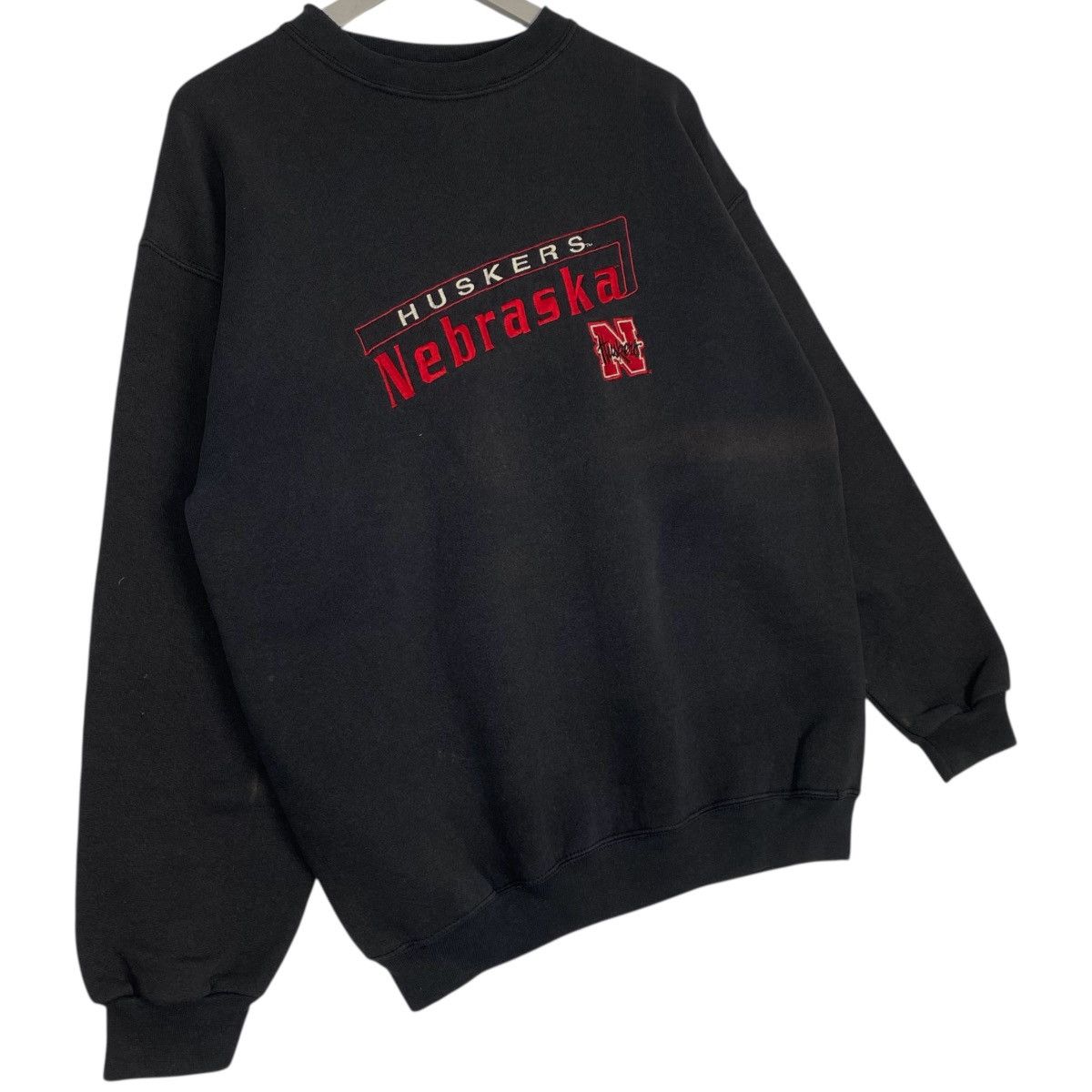 Other Vintage 90s Nebraska Huskers Sweatshirt Crewneck Logo Black Size US L / EU 52-54 / 3 - 3 Thumbnail
