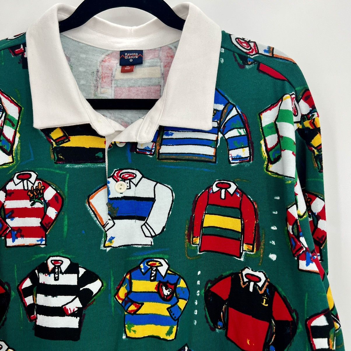 Rowing Blazers Rowing Blazers Target Ugly Sweater Polo Long Sleeve Pullover Size US XL / EU 56 / 4 - 4 Thumbnail