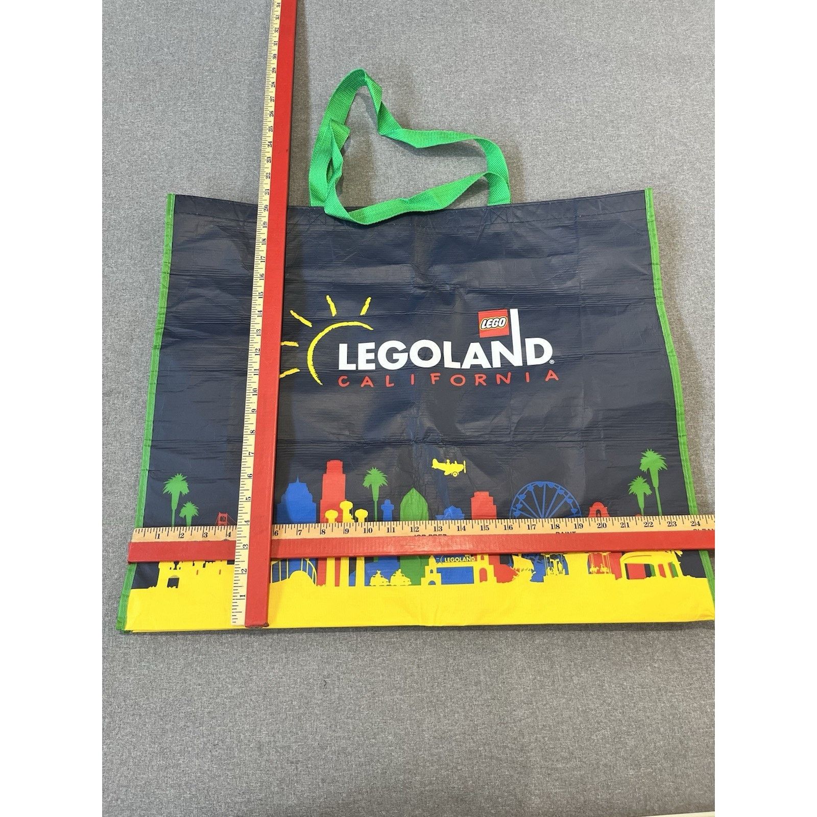 LEGO Legoland California Reusable Shopping Bag blue 20.5"X24” Size ONE SIZE - 3 Thumbnail